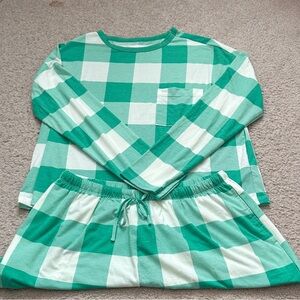 Green Checkered Women’s Pajamas